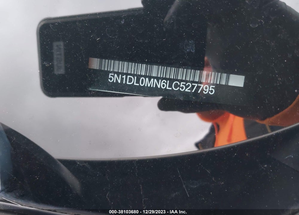 2020 INFINITI QX60 PURE VIN: 5N1DL0MN6LC527795