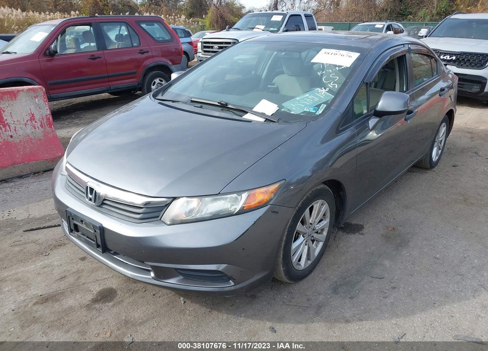 2012 HONDA CIVIC VIN: 2HGFB2F82CH313615