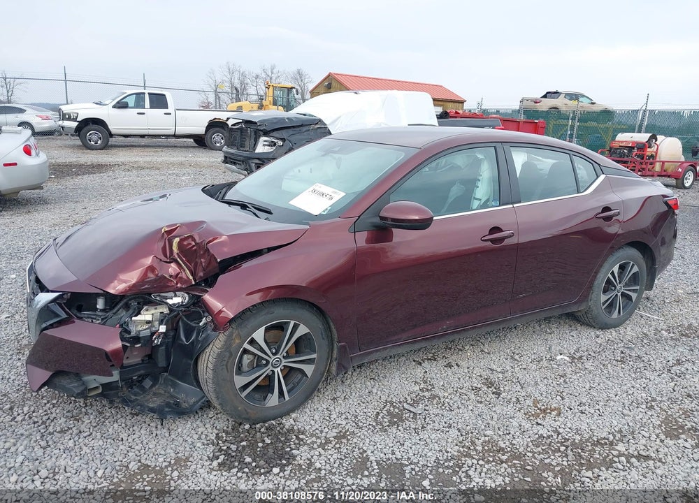 2021 NISSAN SENTRA SV XTRONIC CVT VIN: 3N1AB8CV3MY329696