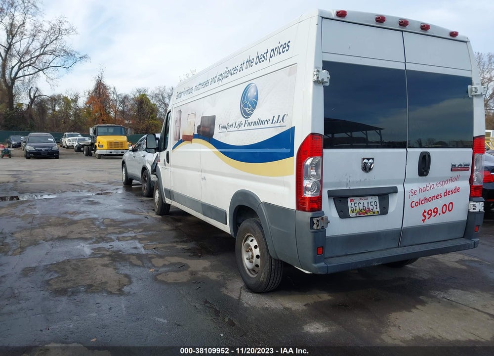 2016 RAM PROMASTER 2500 HIGH ROOF VIN: 3C6TRVDG9GE114417