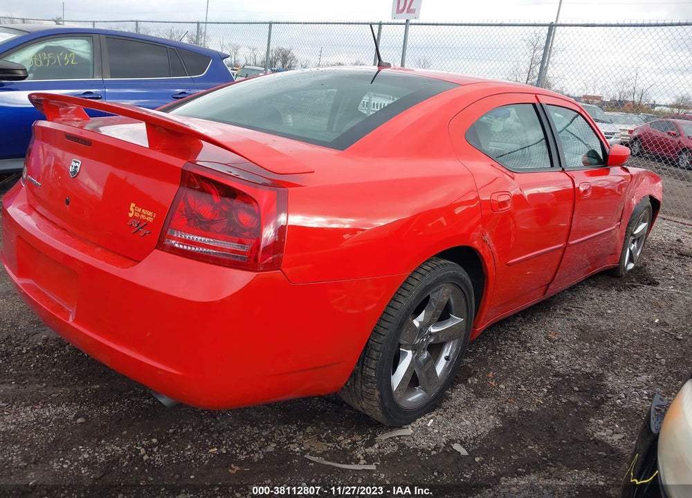 2008 DODGE CHARGER R/T VIN: 2B3LA53H38H126497