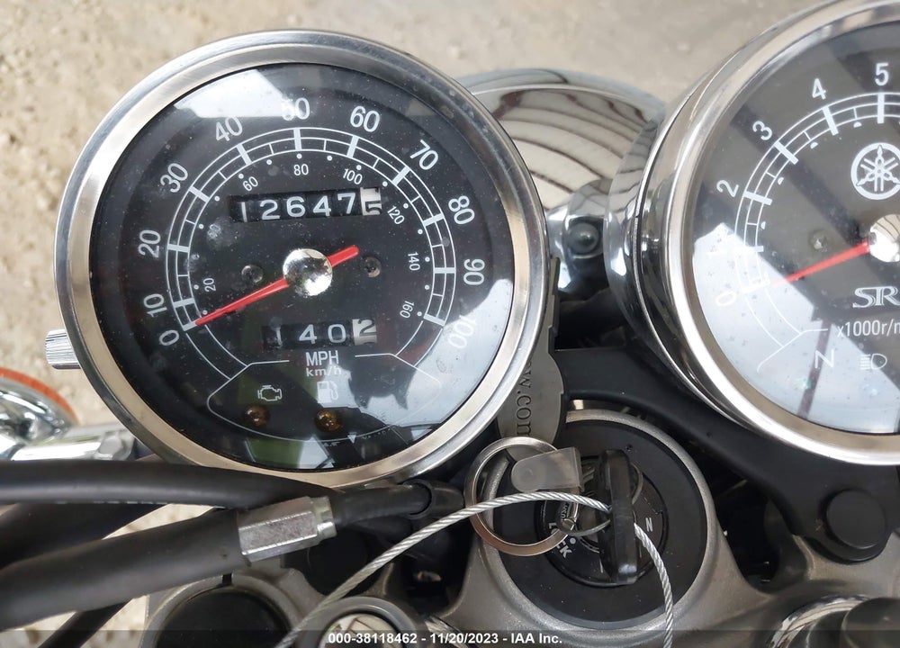 2015 YAMAHA SR400 VIN: JYARH04E4FA000376