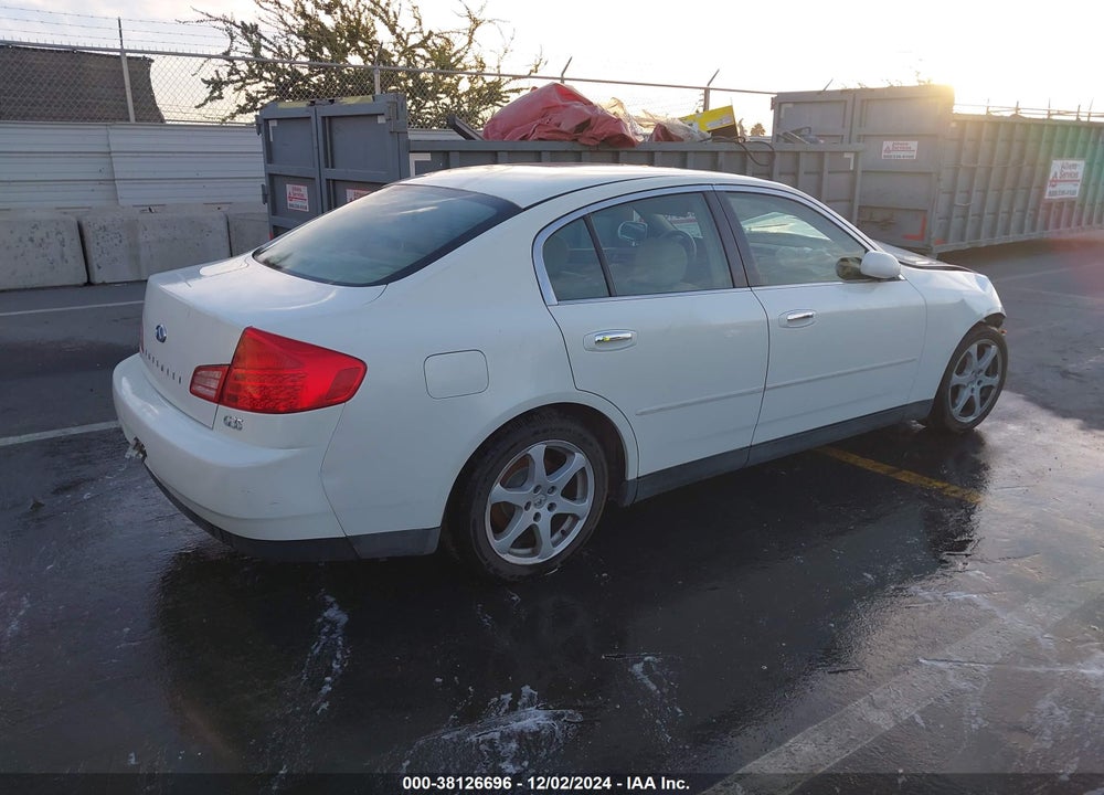 2003 INFINITI G35 W/LEATHER VIN: JNKCV51E73M331871