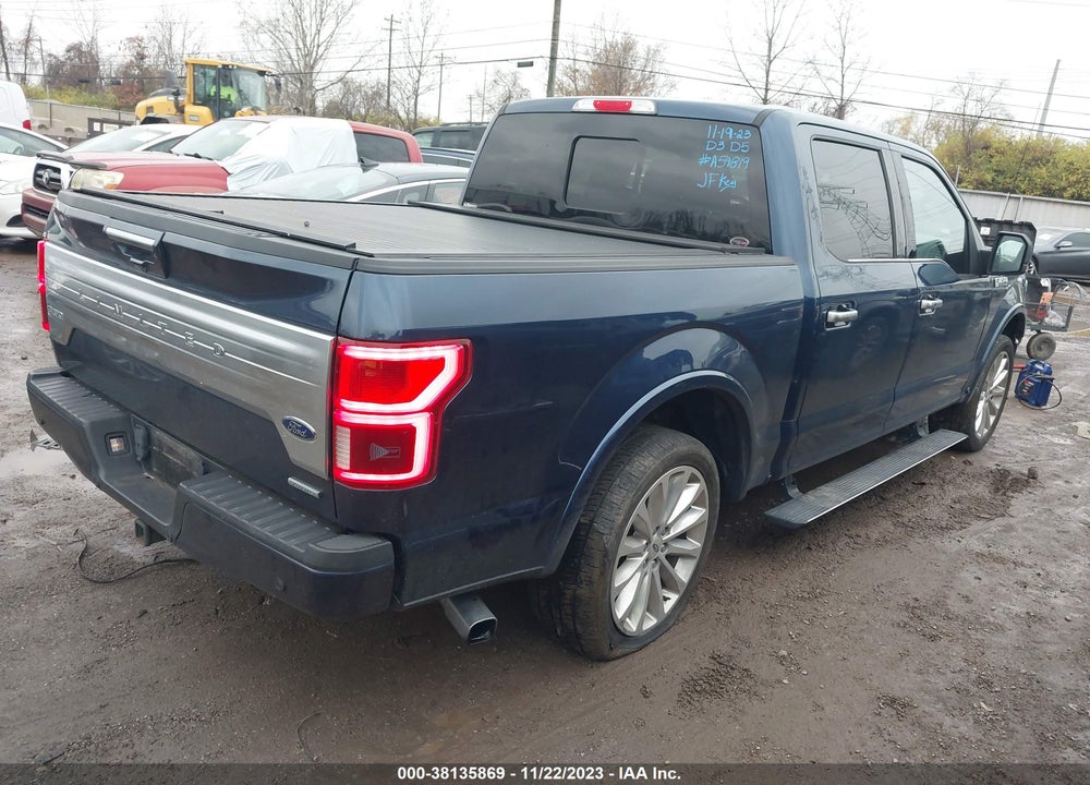 2018 FORD F-150 LIMITED VIN: 1FTEW1EG7JFA59819