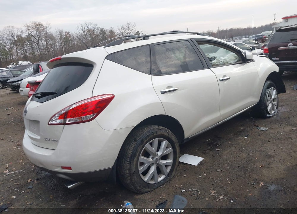2012 NISSAN MURANO SV VIN: JN8AZ1MW1CW220719