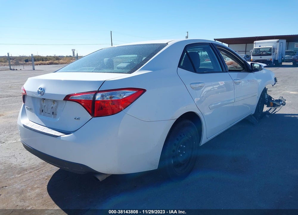 2016 TOYOTA COROLLA LE VIN: 2T1BURHE1GC609146
