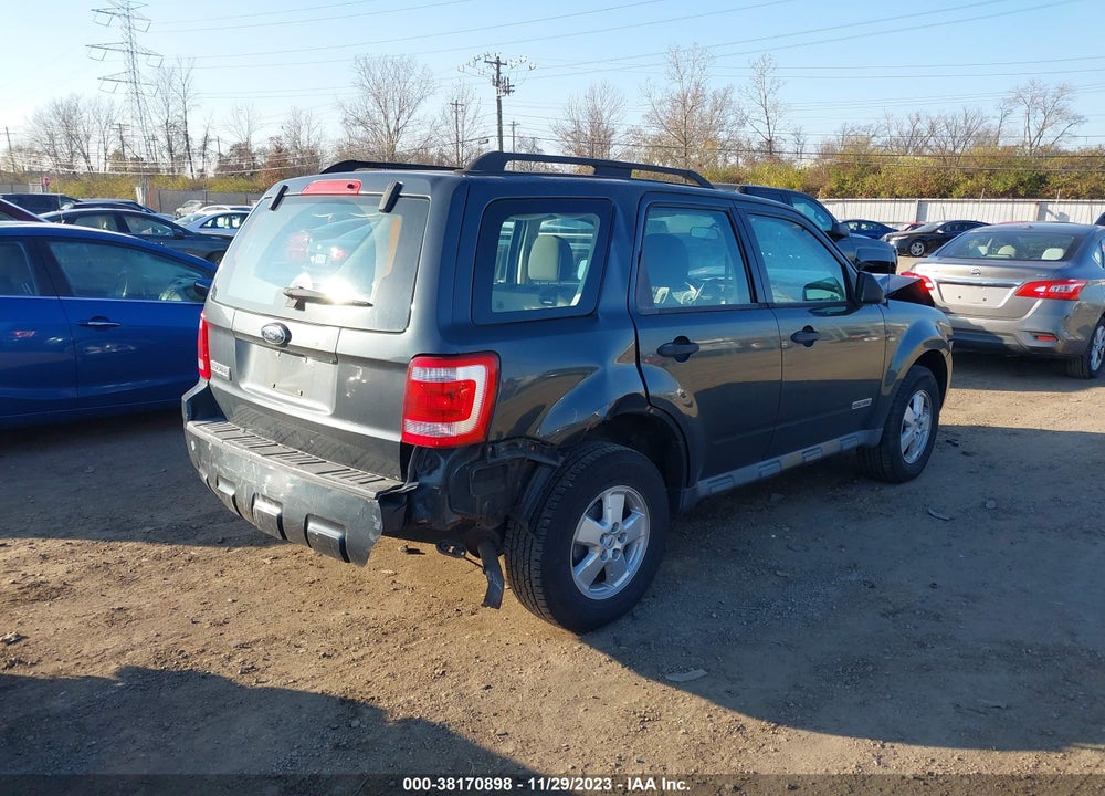 2008 FORD ESCAPE XLS/XLS MANUAL VIN: 1FMCU02Z18KC25004