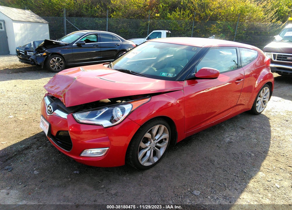 2013 HYUNDAI VELOSTER BASE W/GRAY VIN: KMHTC6AD4DU120158