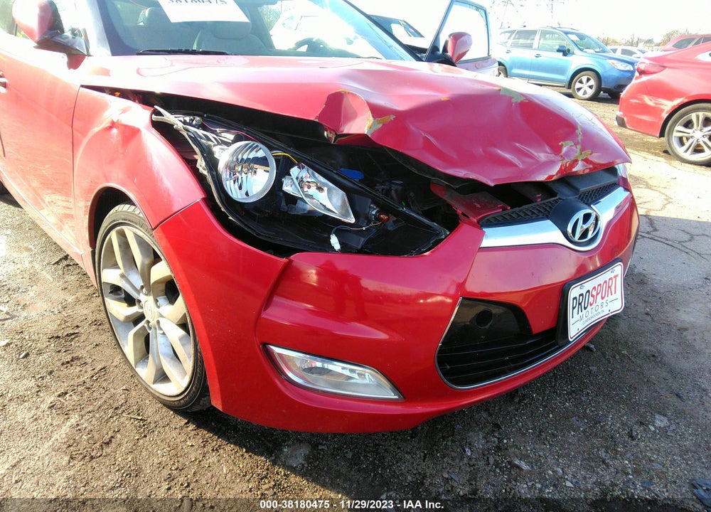 2013 HYUNDAI VELOSTER BASE W/GRAY VIN: KMHTC6AD4DU120158
