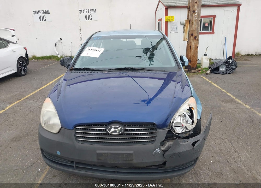 2007 HYUNDAI ACCENT GS VIN: KMHCM36C77U044774