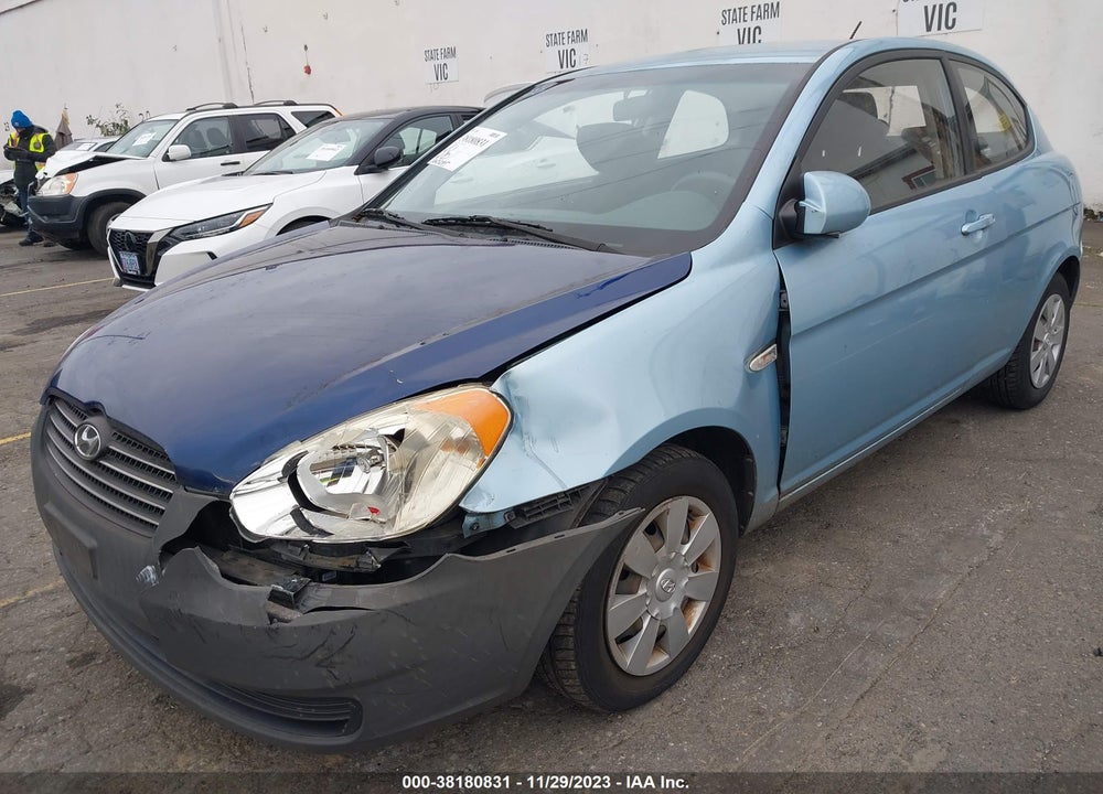 2007 HYUNDAI ACCENT GS VIN: KMHCM36C77U044774