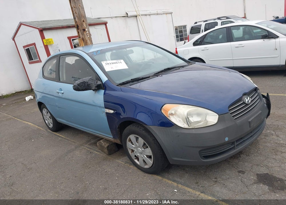 2007 HYUNDAI ACCENT GS VIN: KMHCM36C77U044774