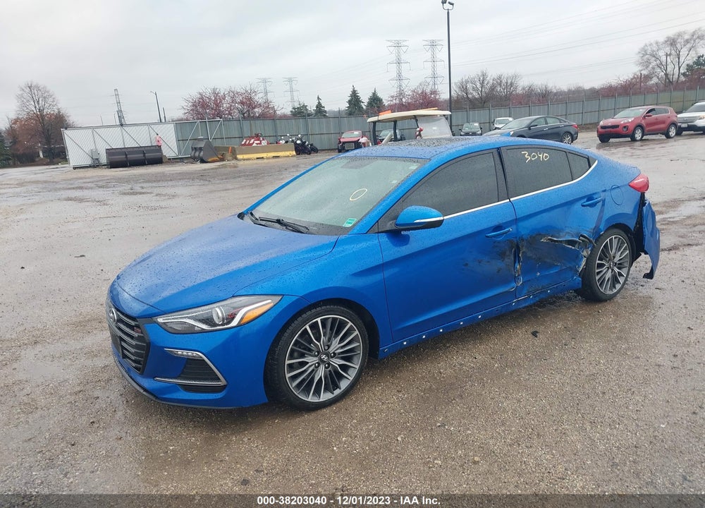 2018 HYUNDAI ELANTRA SPORT VIN: KMHD04LB8JU701431