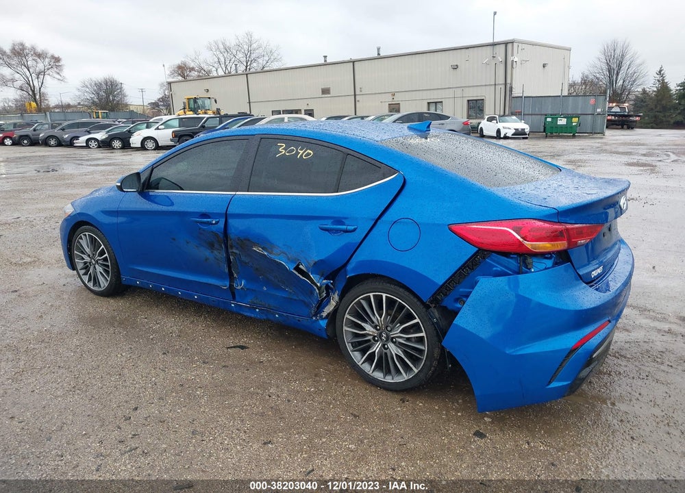2018 HYUNDAI ELANTRA SPORT VIN: KMHD04LB8JU701431