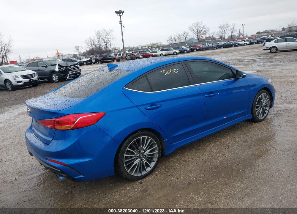 2018 HYUNDAI ELANTRA SPORT VIN: KMHD04LB8JU701431