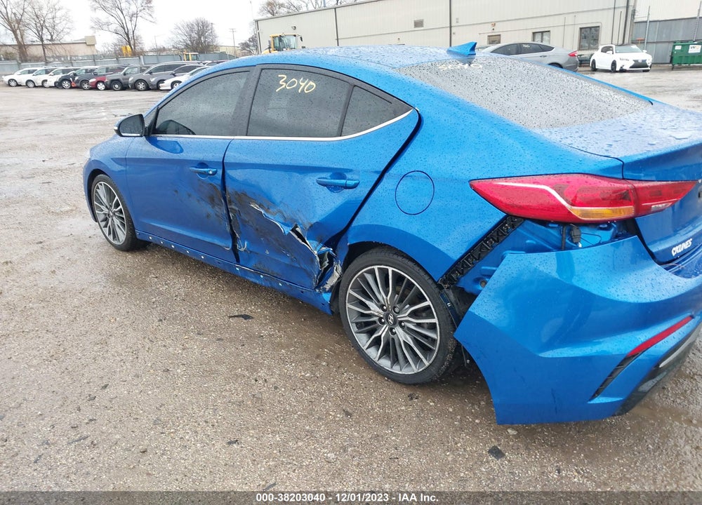 2018 HYUNDAI ELANTRA SPORT VIN: KMHD04LB8JU701431
