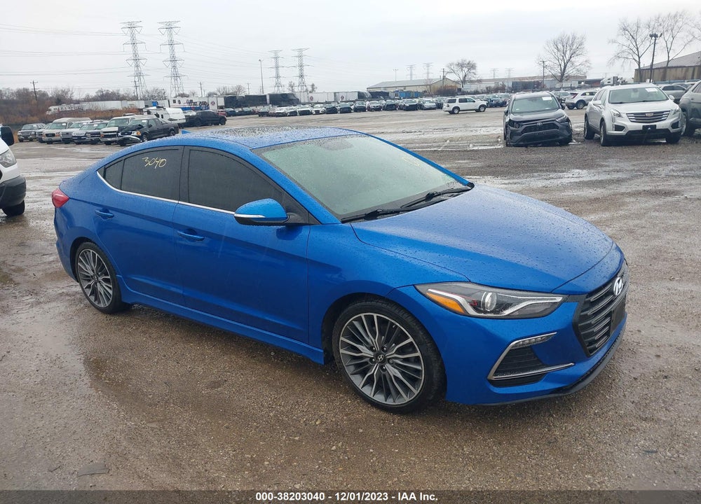 2018 HYUNDAI ELANTRA SPORT VIN: KMHD04LB8JU701431