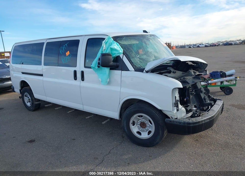 2022 CHEVROLET EXPRESS PASSENGER RWD 3500 EXTENDED WHEELBASE LS VIN: 1GAZGNF75N1252812