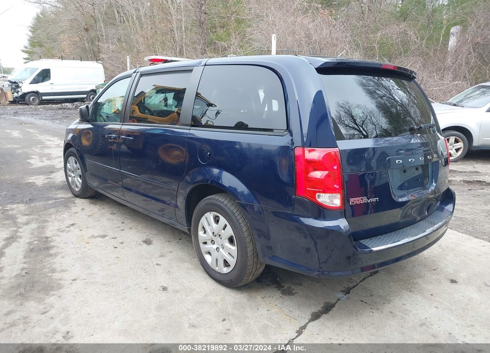 2015 DODGE GRAND CARAVAN AVP/SE VIN: 2C4RDGBGXFR658809