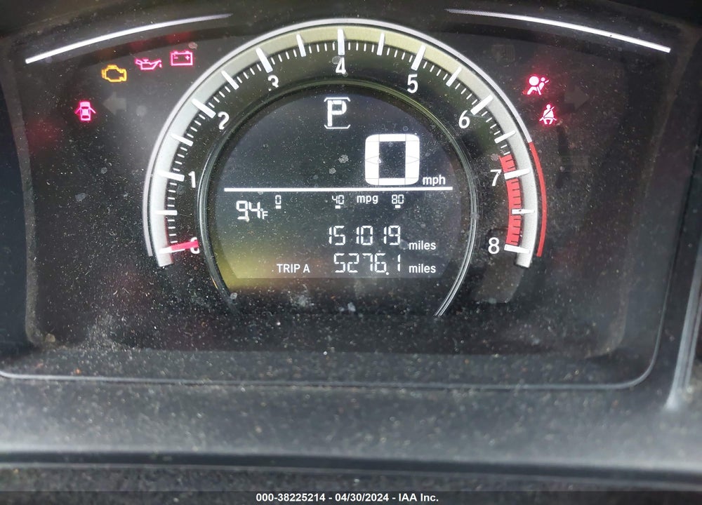 2016 HONDA CIVIC LX VIN: 19XFC2F54GE075608