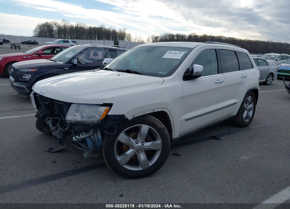 2012 JEEP GRAND CHEROKEE OVERLAND VIN: 1C4RJFCG2CC155247