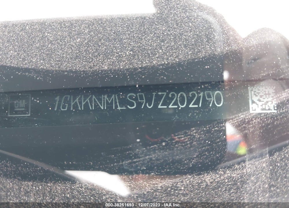 2018 GMC ACADIA SLT-1 VIN: 1GKKNMLS9JZ202190