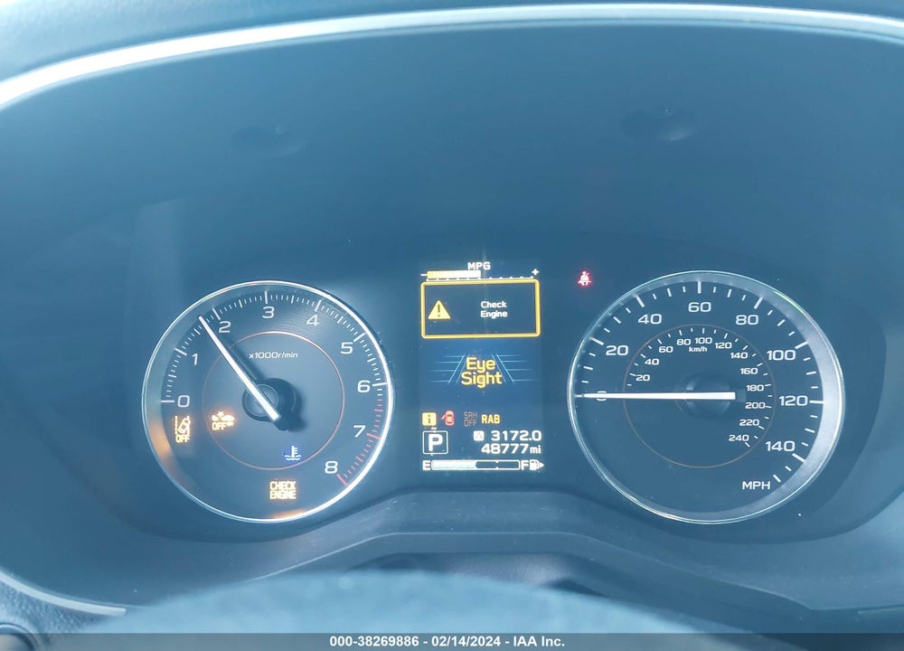 2019 SUBARU CROSSTREK 2.0I LIMITED VIN: JF2GTANC4KH304419