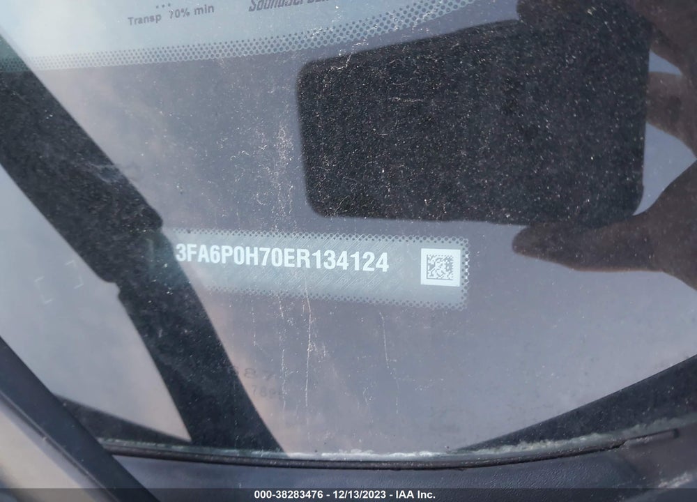 2014 FORD FUSION SE VIN: 3FA6P0H70ER134124