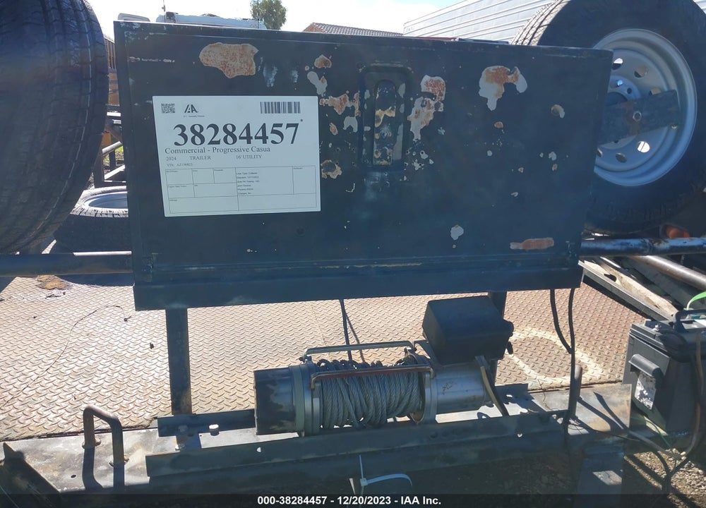 1995 UTILITY TRAILER 16' VIN: AZ190825