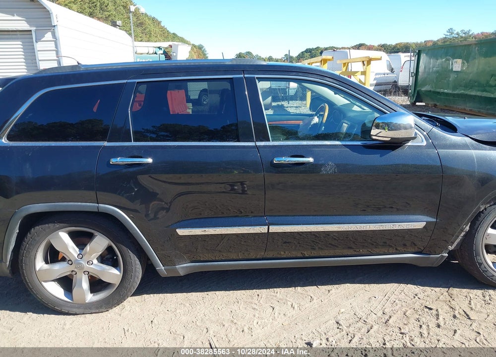 2013 JEEP GRAND CHEROKEE OVERLAND VIN: 1C4RJFCT9DC603417