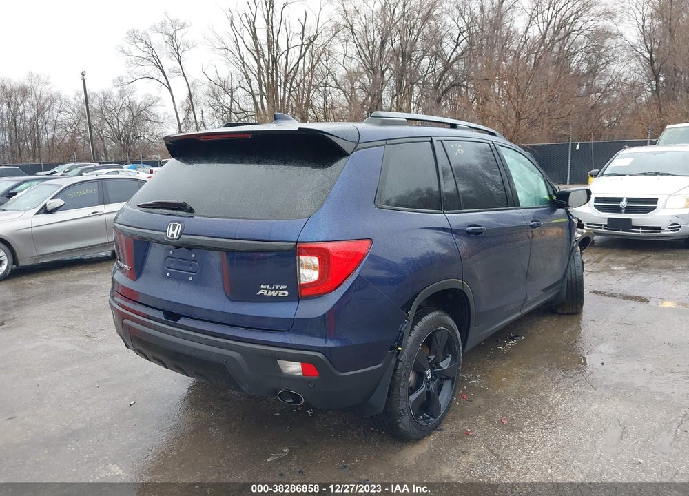 2021 HONDA PASSPORT AWD ELITE VIN: 5FNYF8H05MB019655