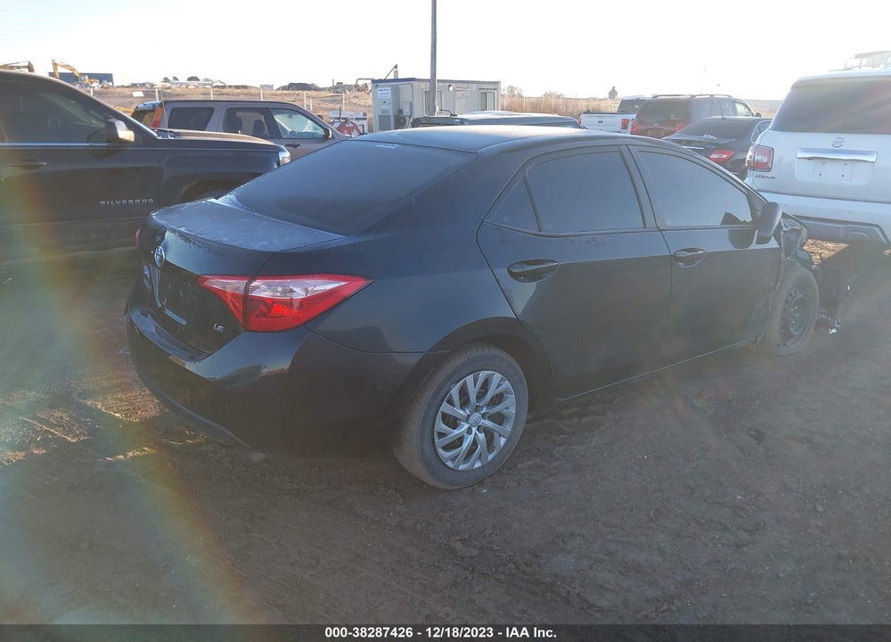 2019 TOYOTA COROLLA LE VIN: 2T1BURHE7KC148978