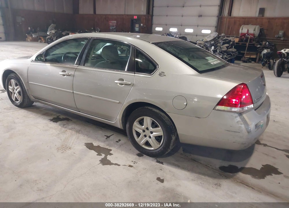 2008 CHEVROLET IMPALA LS VIN: 2G1WB58N889163622