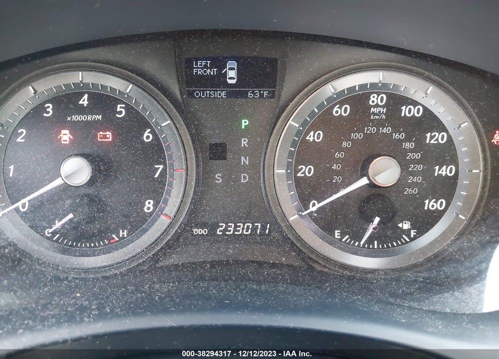 2007 LEXUS ES 350 VIN: JTHBJ46G072050167