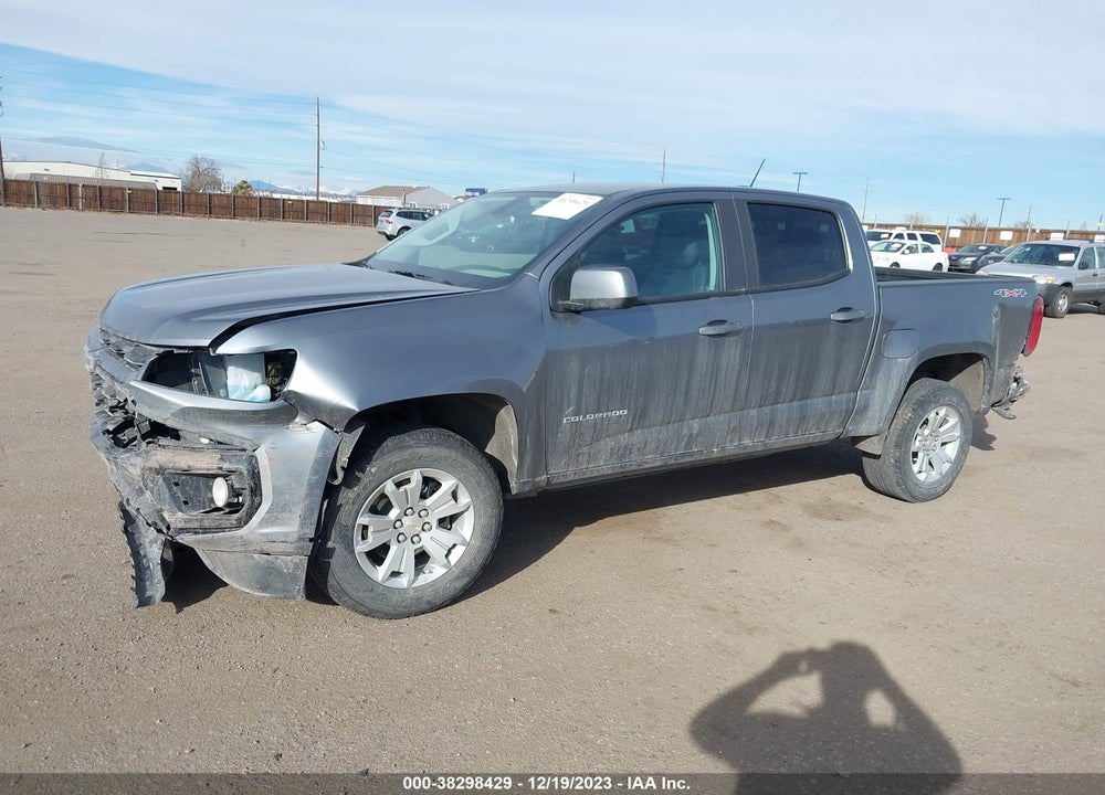 2022 CHEVROLET COLORADO 4WD SHORT BOX LT VIN: 1GCGTCEN7N1272381