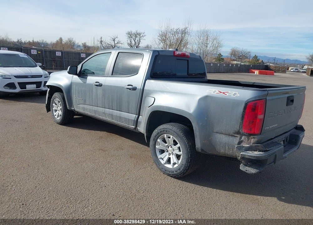 2022 CHEVROLET COLORADO 4WD SHORT BOX LT VIN: 1GCGTCEN7N1272381