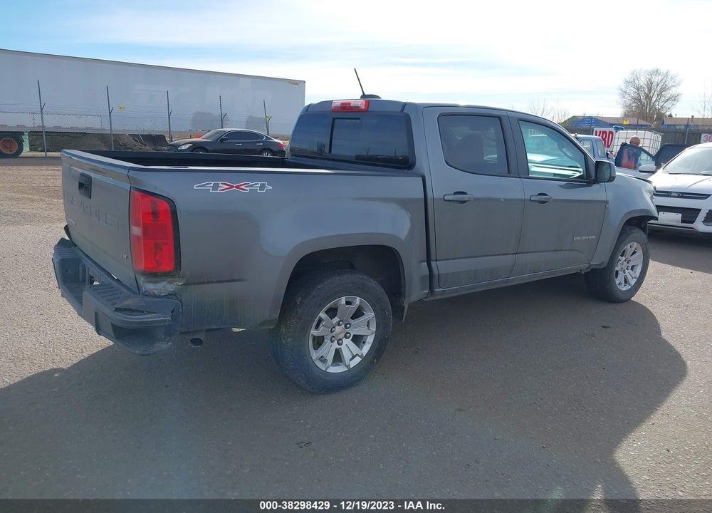 2022 CHEVROLET COLORADO 4WD SHORT BOX LT VIN: 1GCGTCEN7N1272381