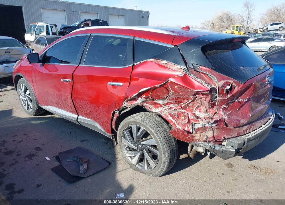 2016 NISSAN MURANO PLATINUM VIN: 5N1AZ2MHXGN119284