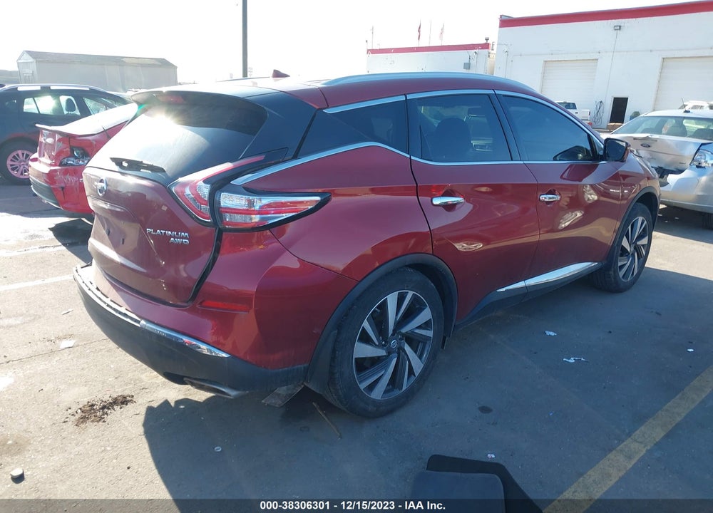 2016 NISSAN MURANO PLATINUM VIN: 5N1AZ2MHXGN119284