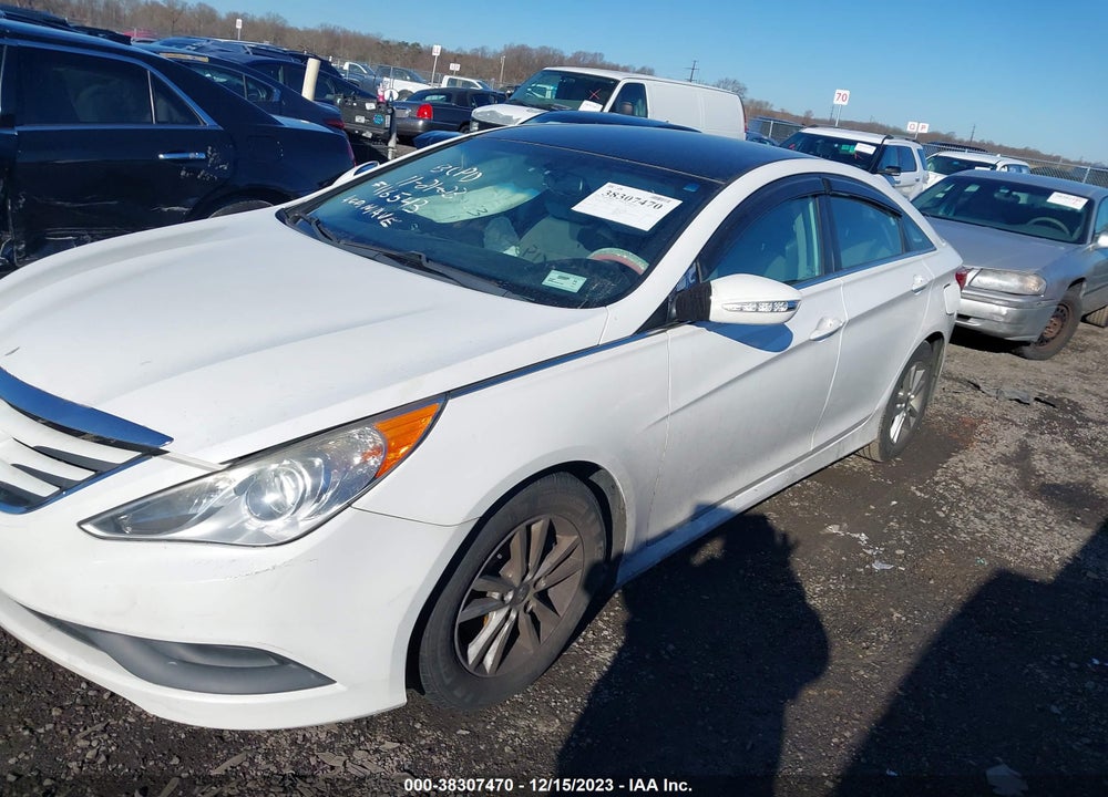 2014 HYUNDAI SONATA GLS VIN: 5NPEB4AC6EH917860