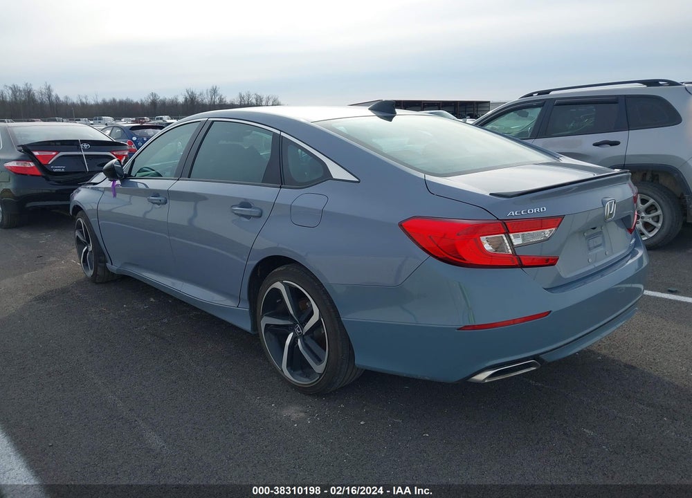 2022 HONDA ACCORD VIN: 1HGCV1F38NA066319