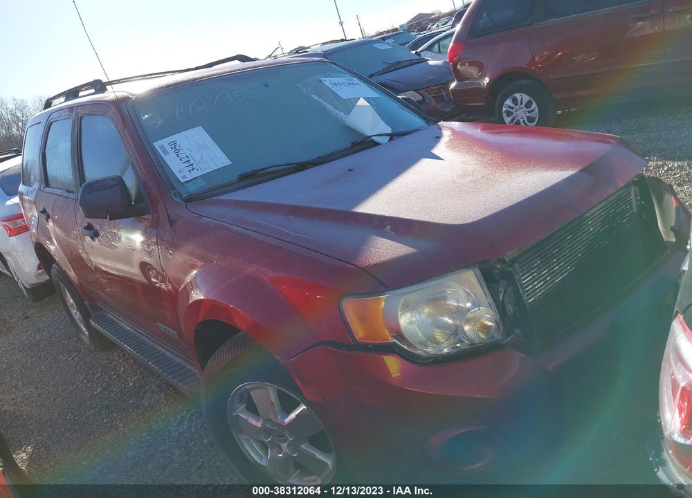 2008 FORD ESCAPE XLS VIN: 1FMCU92Z18KB93692
