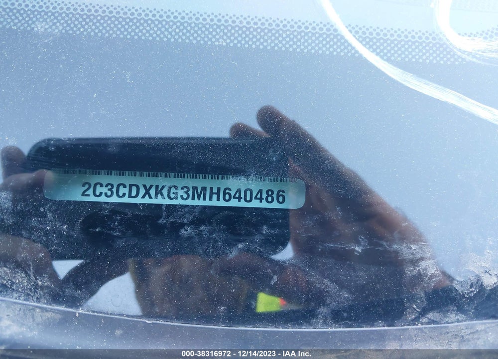 2021 DODGE CHARGER VIN: 2C3CDXKG3MH640486