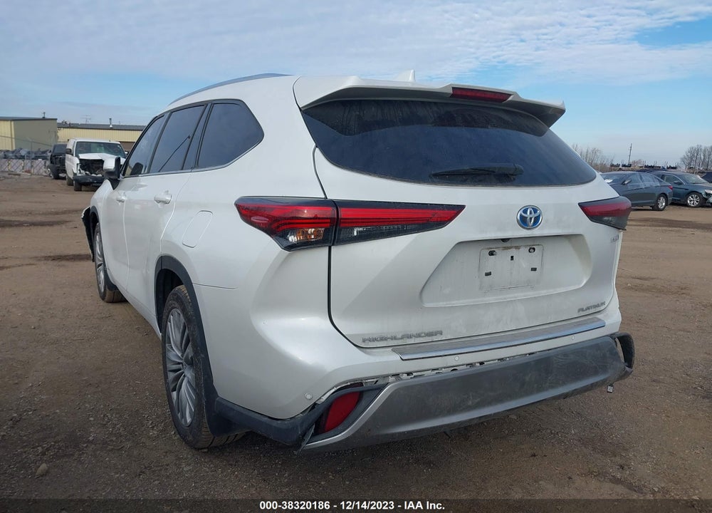 2022 TOYOTA HIGHLANDER HYBRID PLATINUM VIN: 5TDEBRCH2NS101809