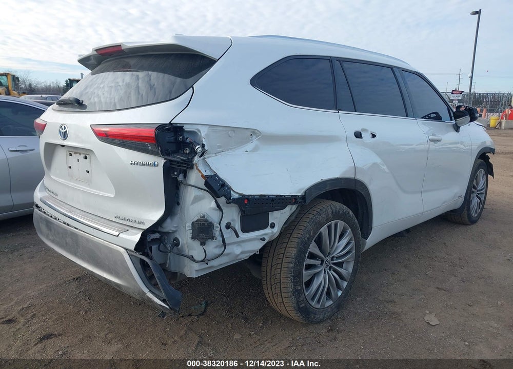 2022 TOYOTA HIGHLANDER HYBRID PLATINUM VIN: 5TDEBRCH2NS101809