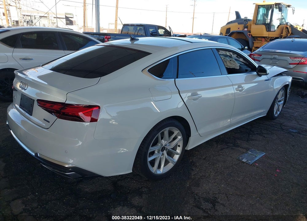 2023 AUDI A5 SPORTBACK PREMIUM PLUS 45 TFSI S LINE QUATTRO S TRONIC VIN: WAUFACF50PA069767