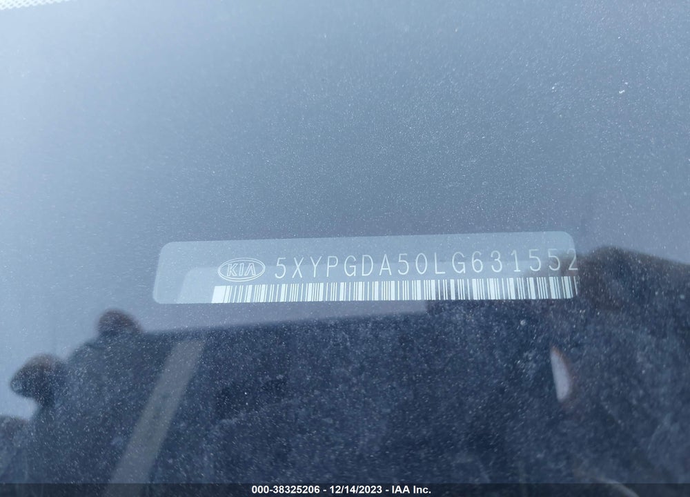 2020 KIA SORENTO 3.3L LX VIN: 5XYPGDA50LG631552