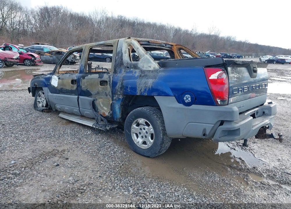 2002 CHEVROLET AVALANCHE VIN: 3GNEK13T72G211066