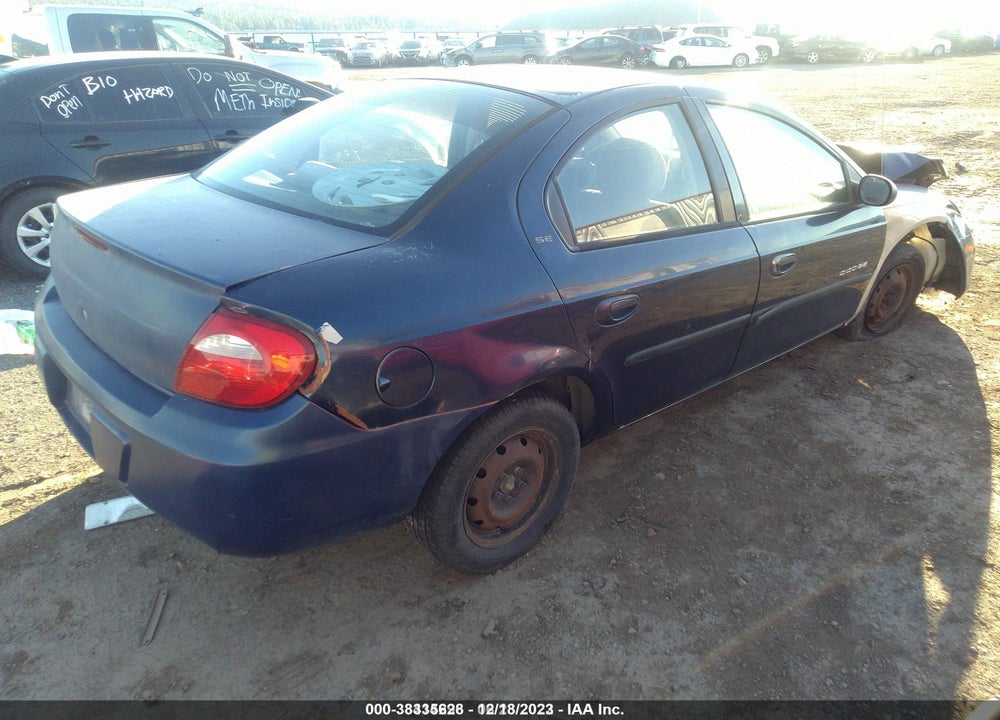 2001 DODGE NEON HIGHLINE VIN: 1B3ES46C41D147250