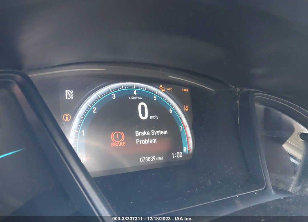 2019 HONDA CIVIC LX VIN: 2HGFC2F68KH552869